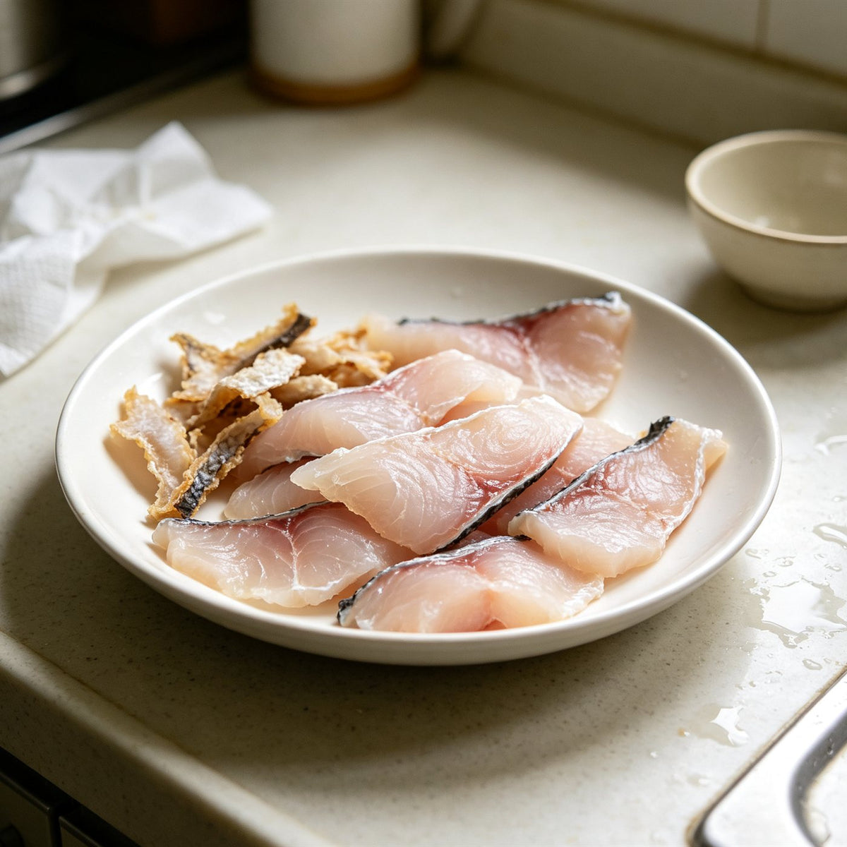 Fresh Grass Carp Fillet Slices
