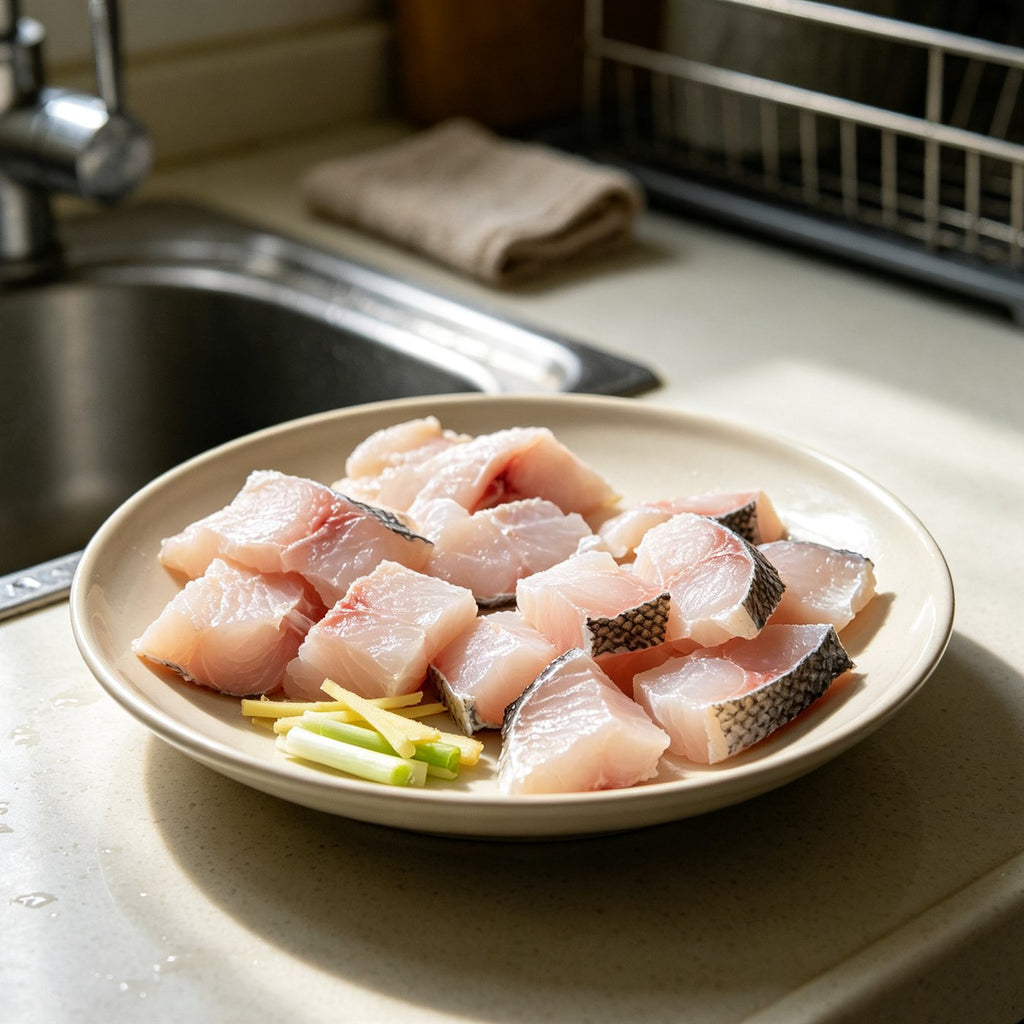 Fresh Grass Carp Fillet Slices