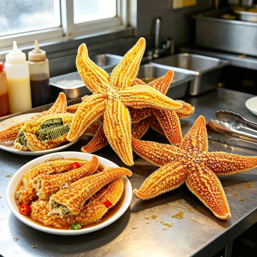 Fresh Golden Starfish Seafood