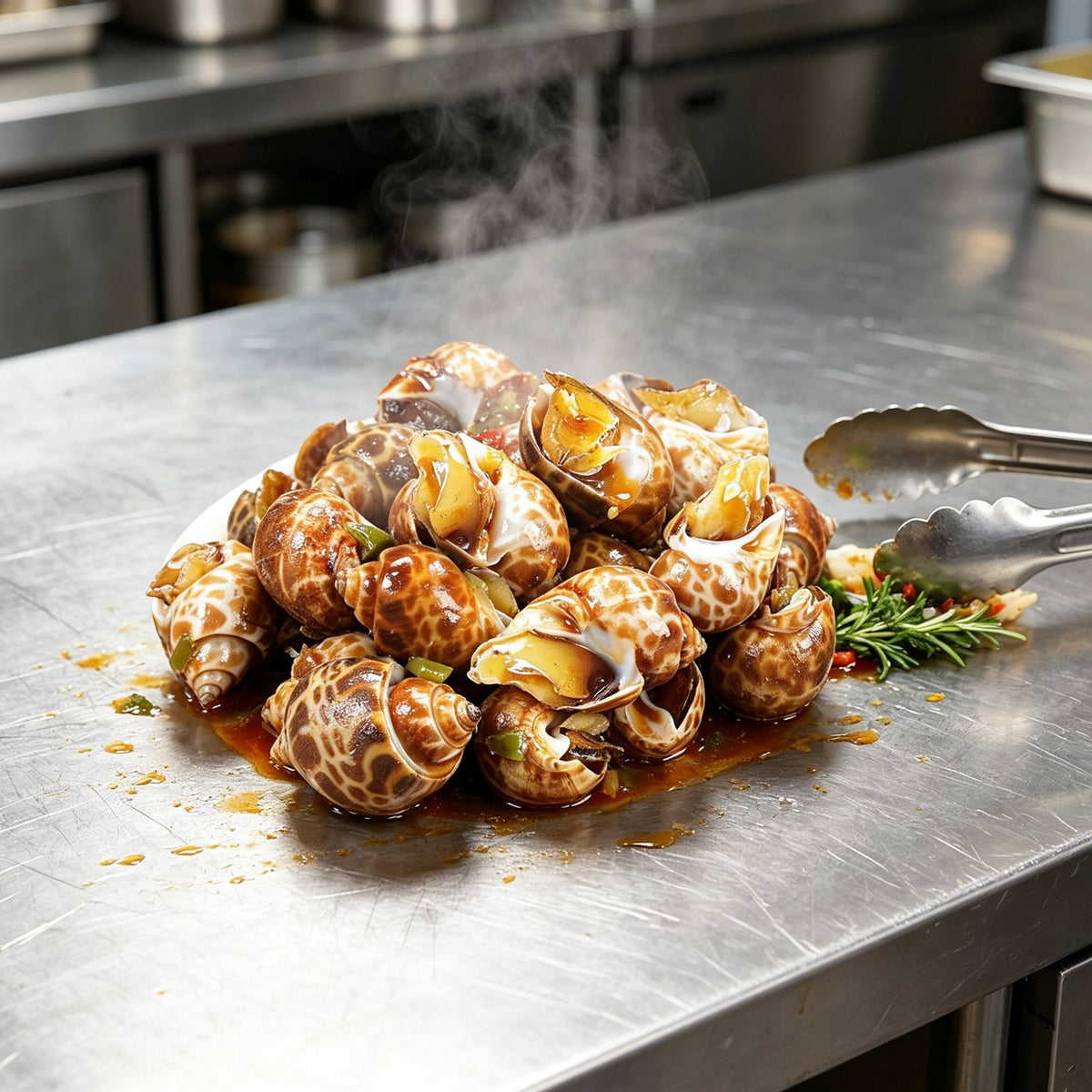 Fresh Spotted Sea Snails Delicacy