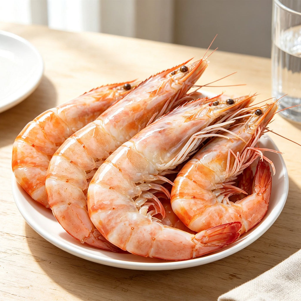 Fresh Whole Raw Prawns Seafood
